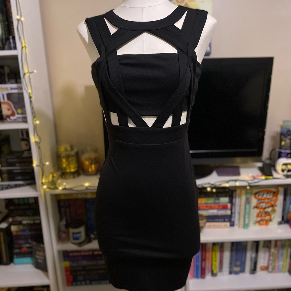 Charlotte Russe Cutout Bodycon Dress S
